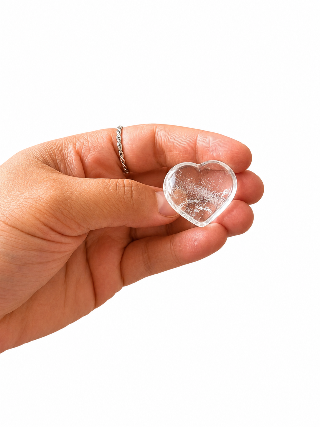 Clear Quartz Heart