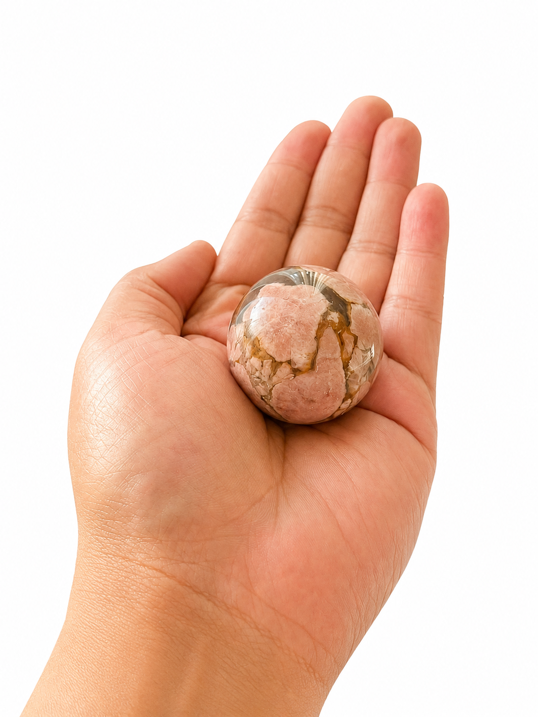 Flower Agate Sphere