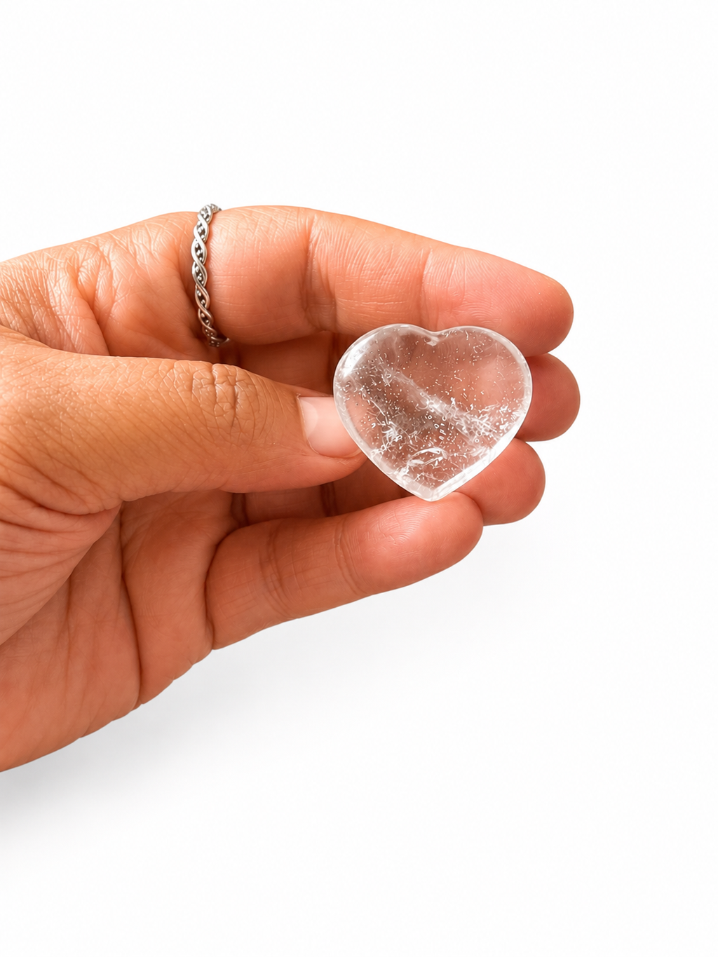 Clear Quartz Heart