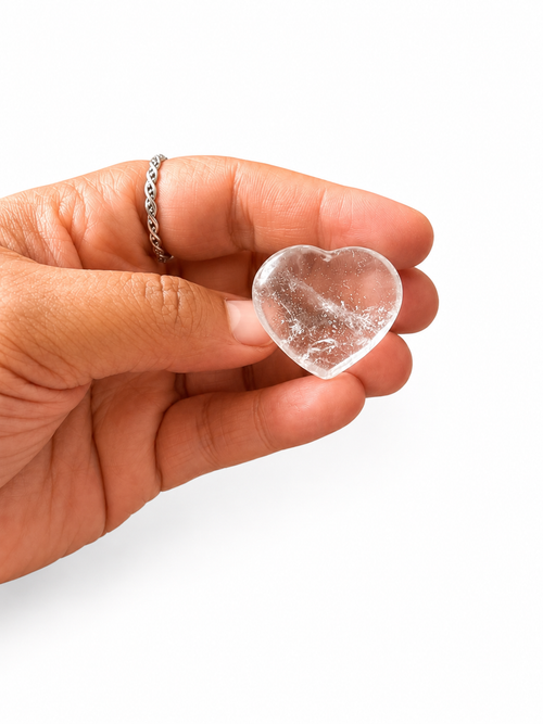 Clear Quartz Heart