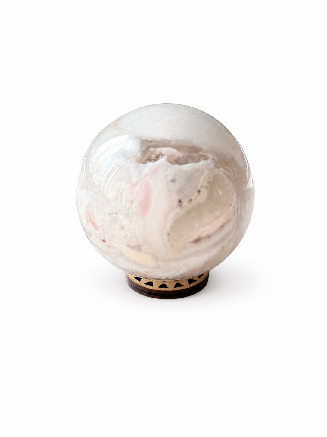 Flower Agate Sphere