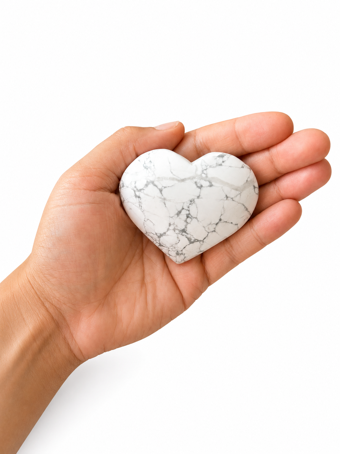 Howlite Heart