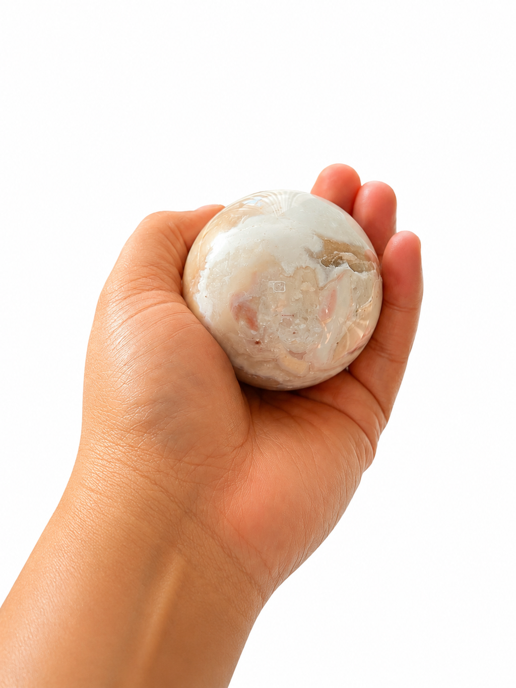 Flower Agate Sphere