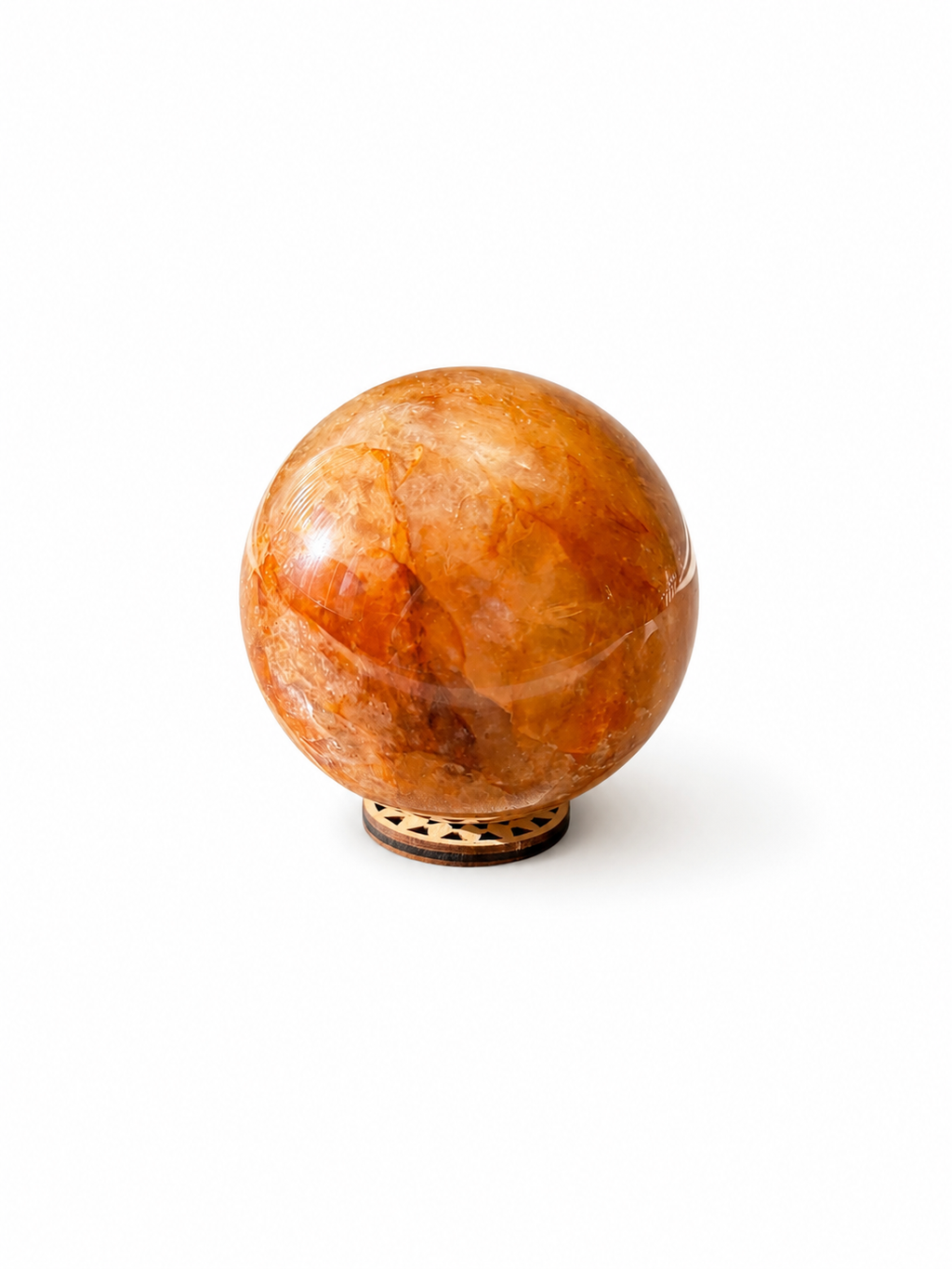 Fire Quartz (Hematoid Quartz) Sphere