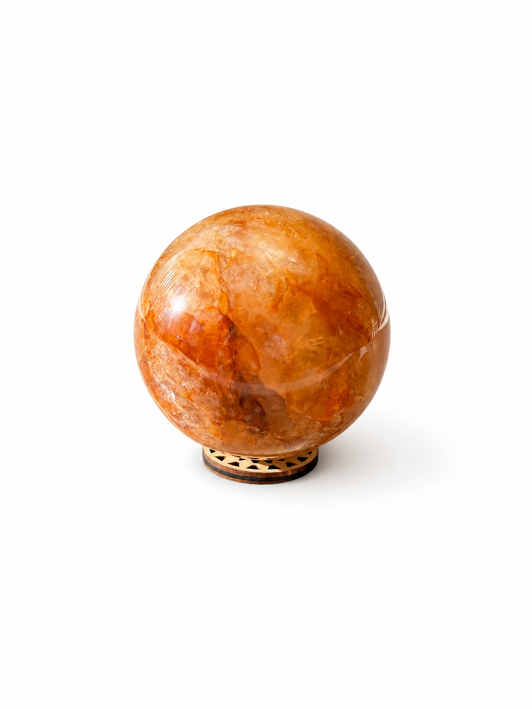 Fire Quartz (Hematoid Quartz) Sphere