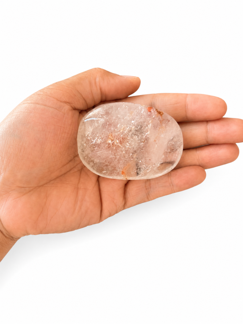 Clear Quartz Palm Stone