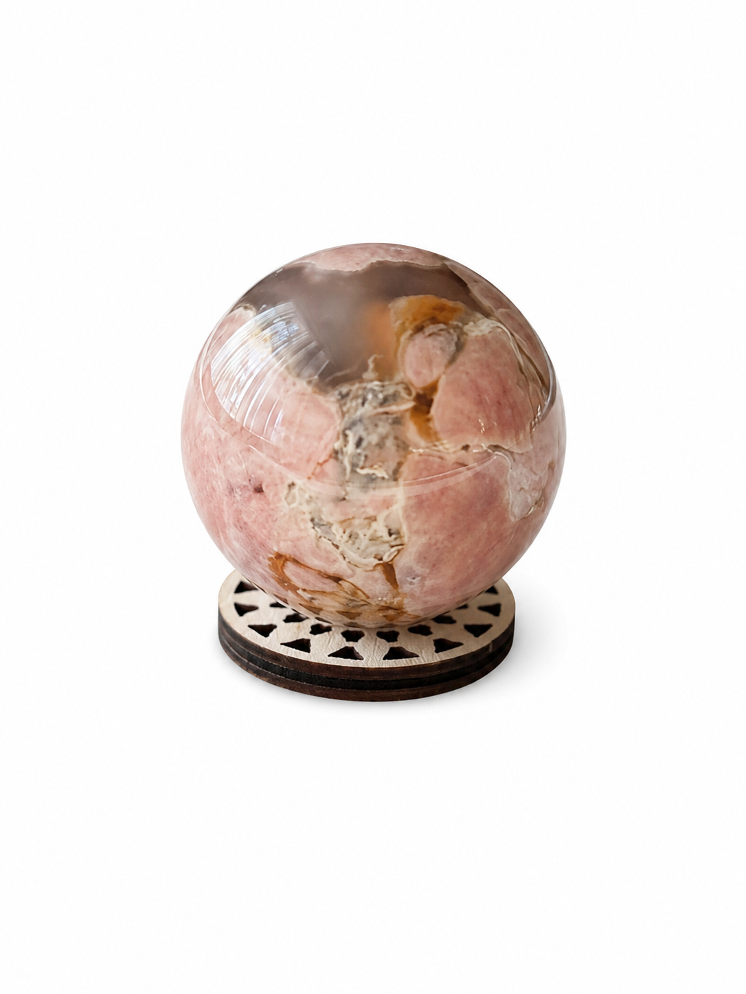 Flower Agate Sphere