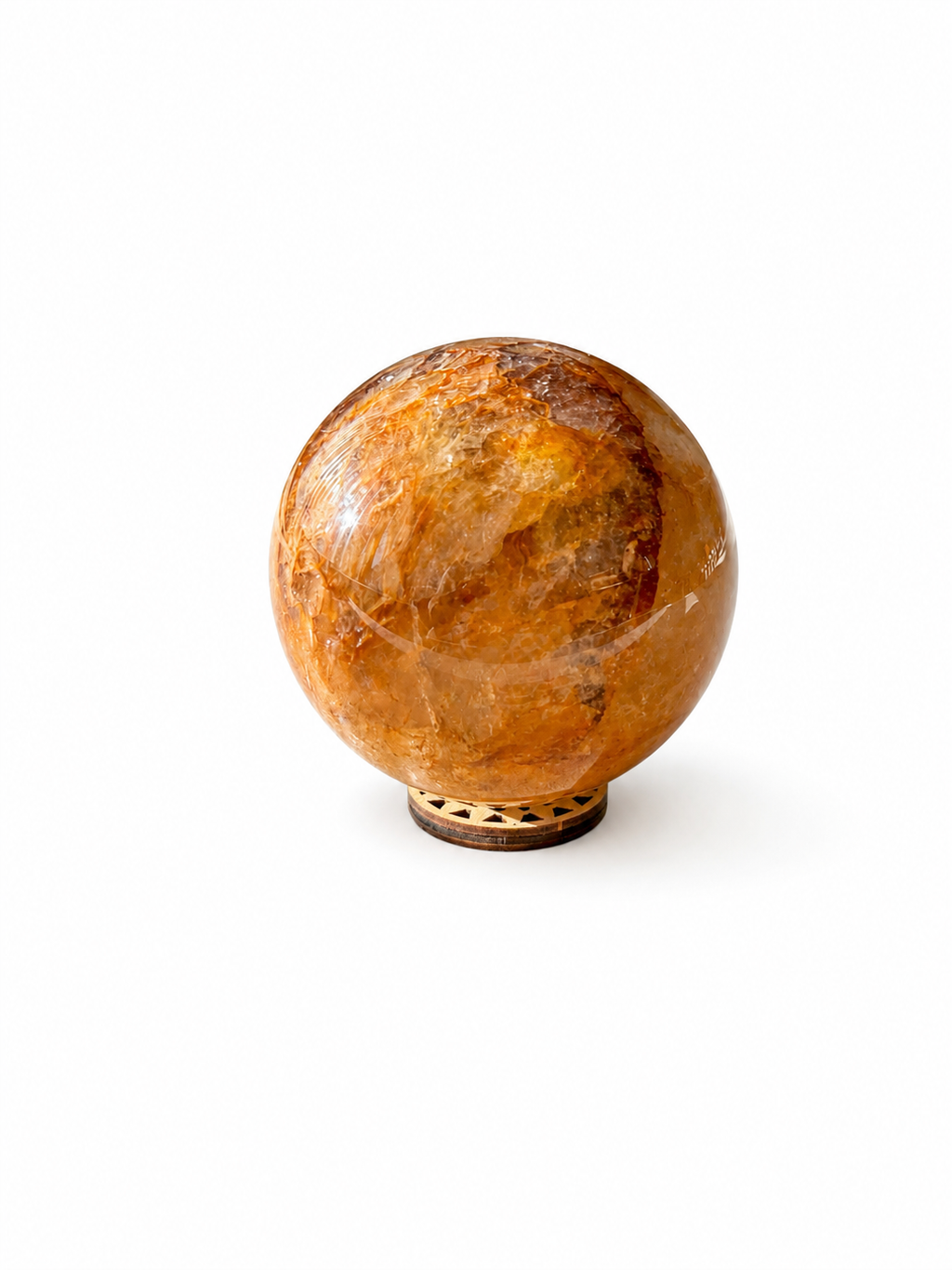 Fire Quartz (Hematoid Quartz) Sphere