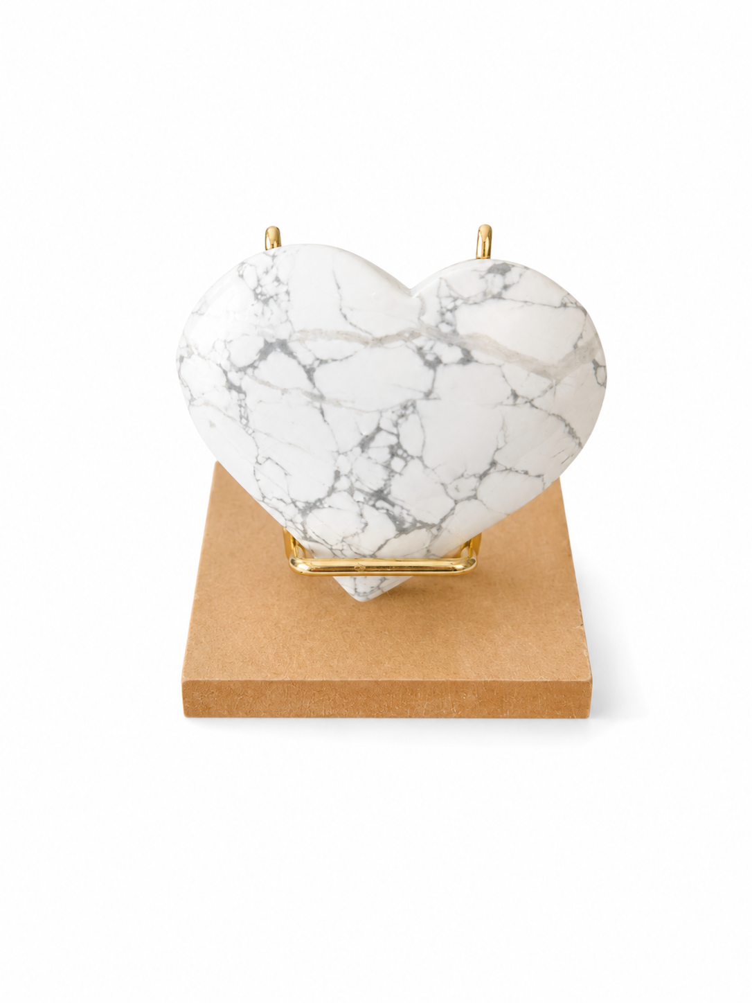 Howlite Heart